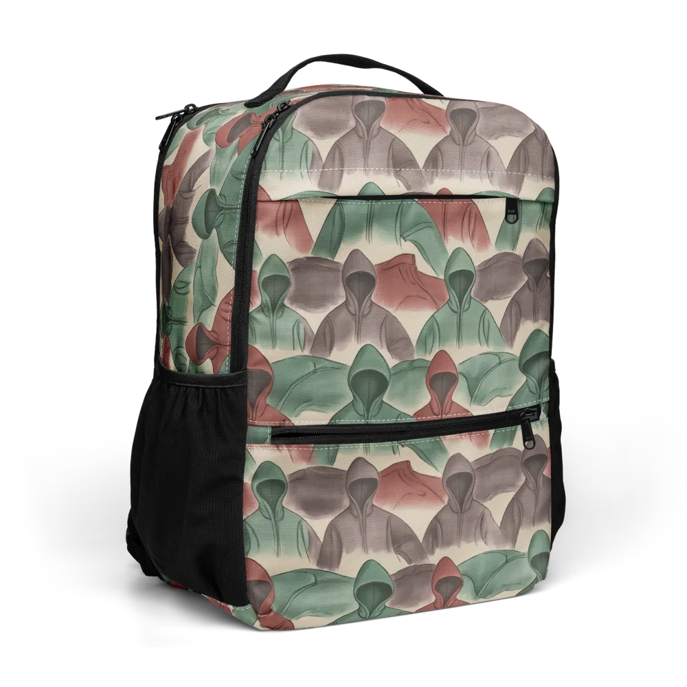 Hooded Rhythm on Utility Backpack — Right Front