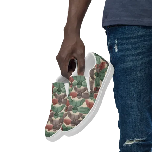 Hooded Rhythm on a Men's Slip-On Canvas Shoes
