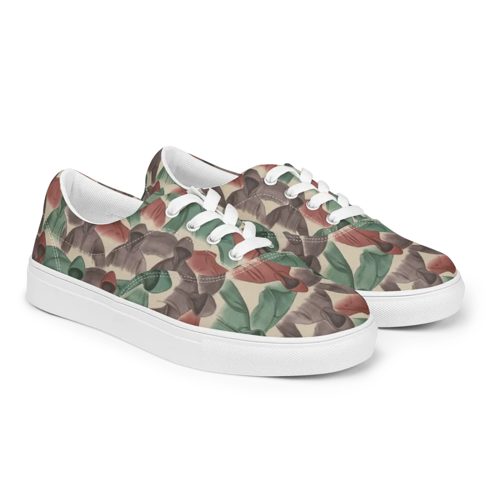 Hooded Rhythm on Men's Lace-Up Canvas Shoes — Right Front