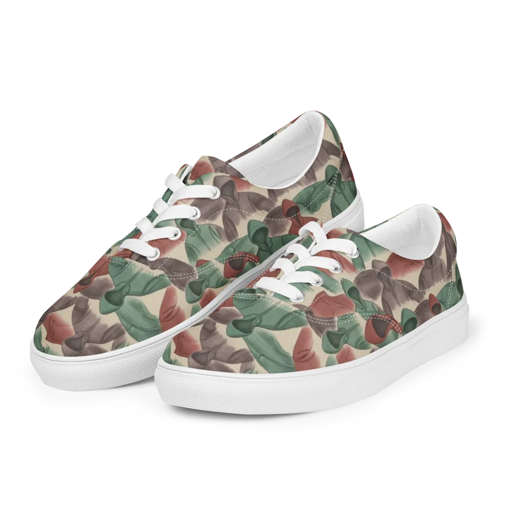 Hooded Rhythm on Men's Lace-Up Canvas Shoes — Left Front