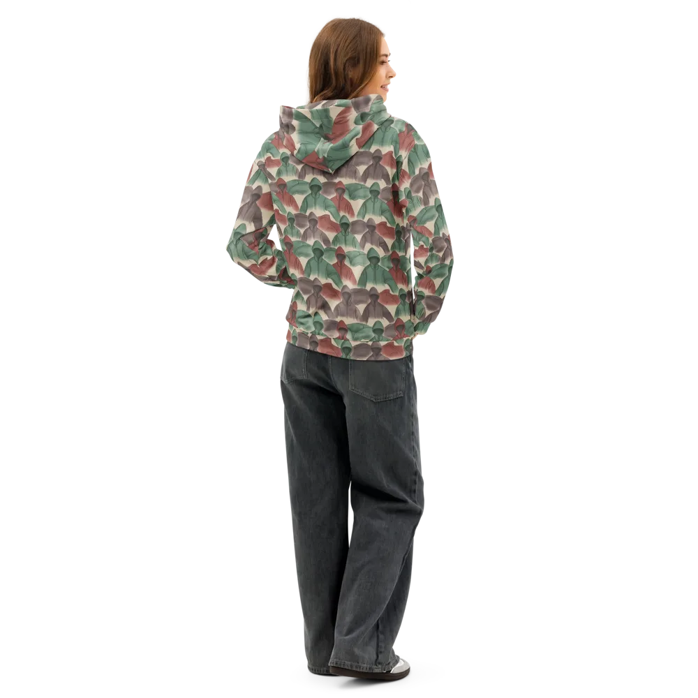 Hooded Rhythm on Cotton Hoodie — Back