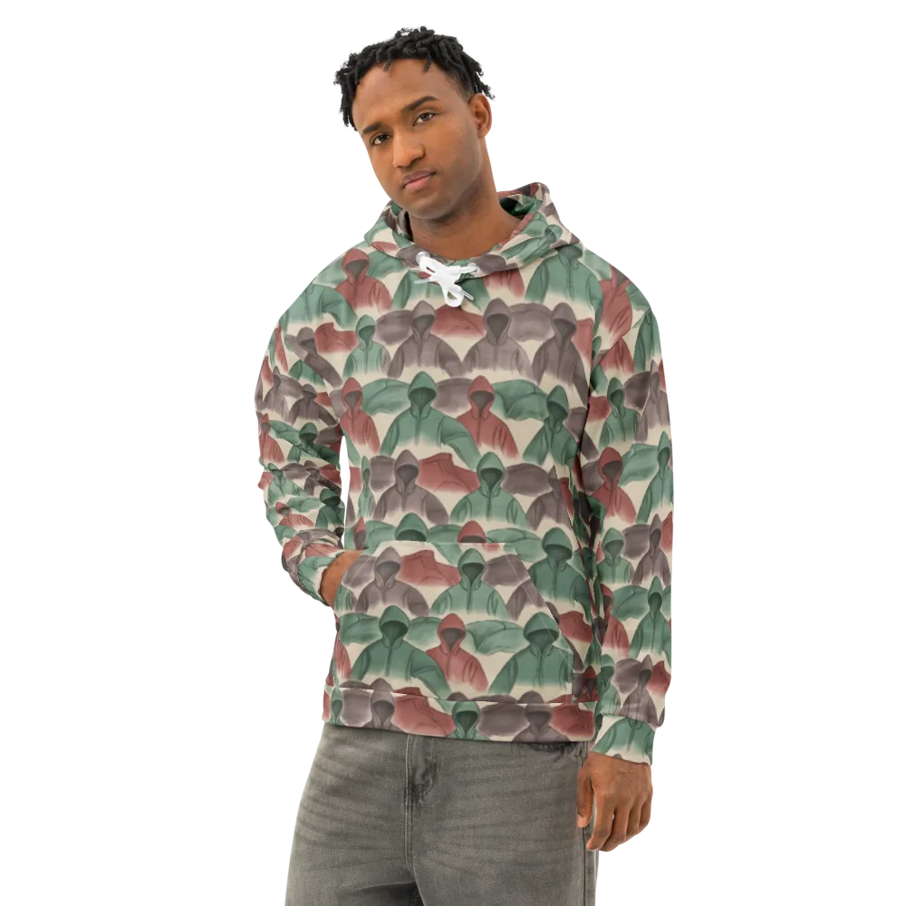 Hooded Rhythm on Cotton Hoodie — Left Front