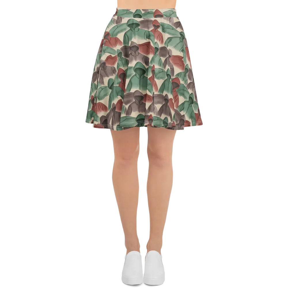 Hooded Rhythm on Skater Skirt — Front