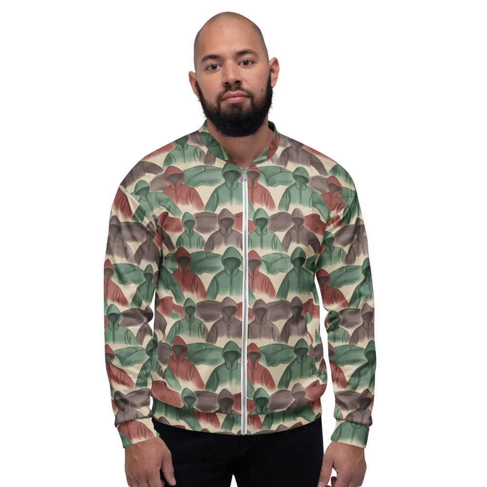 Hooded Rhythm on Bomber Jacket — Front