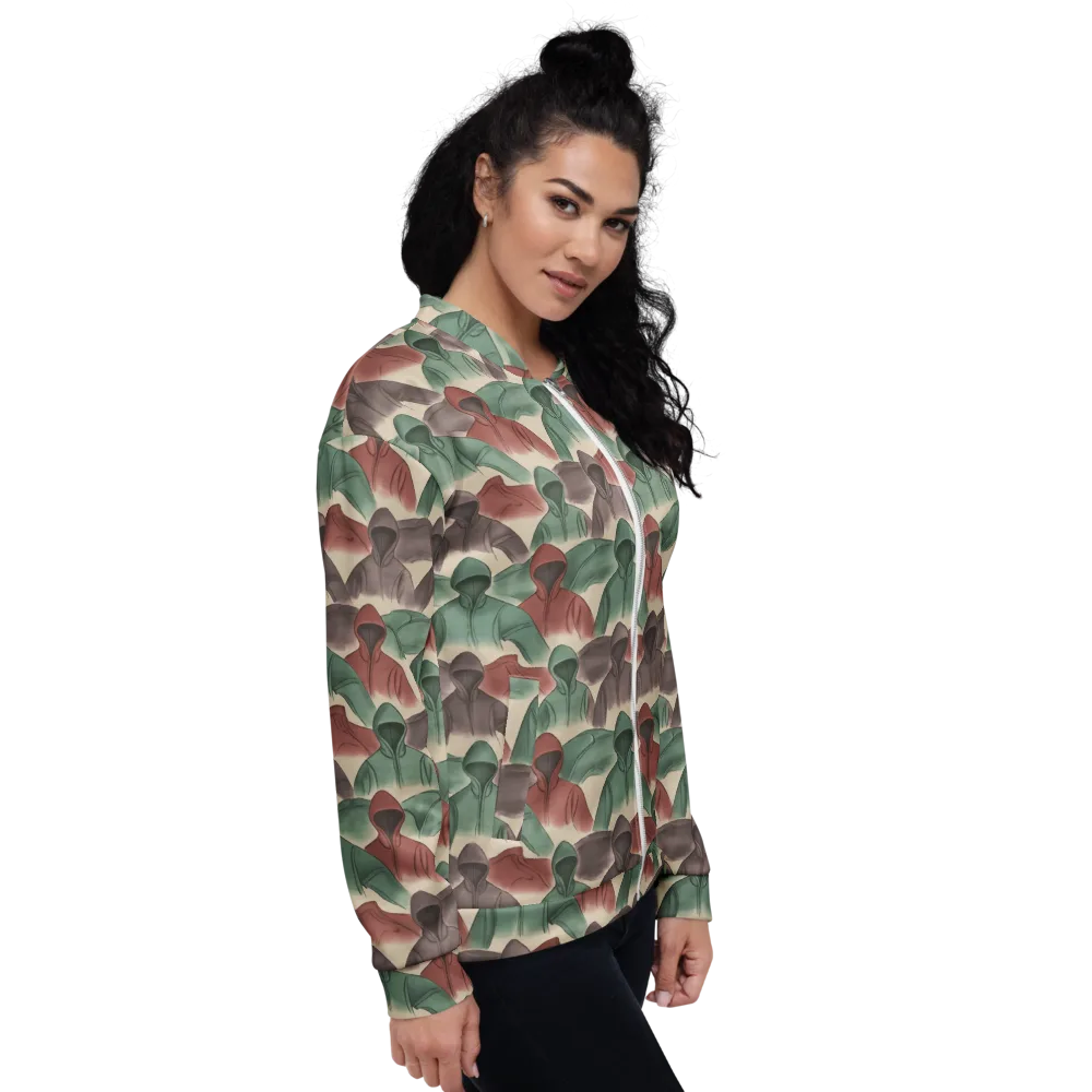 Hooded Rhythm on Bomber Jacket — Right