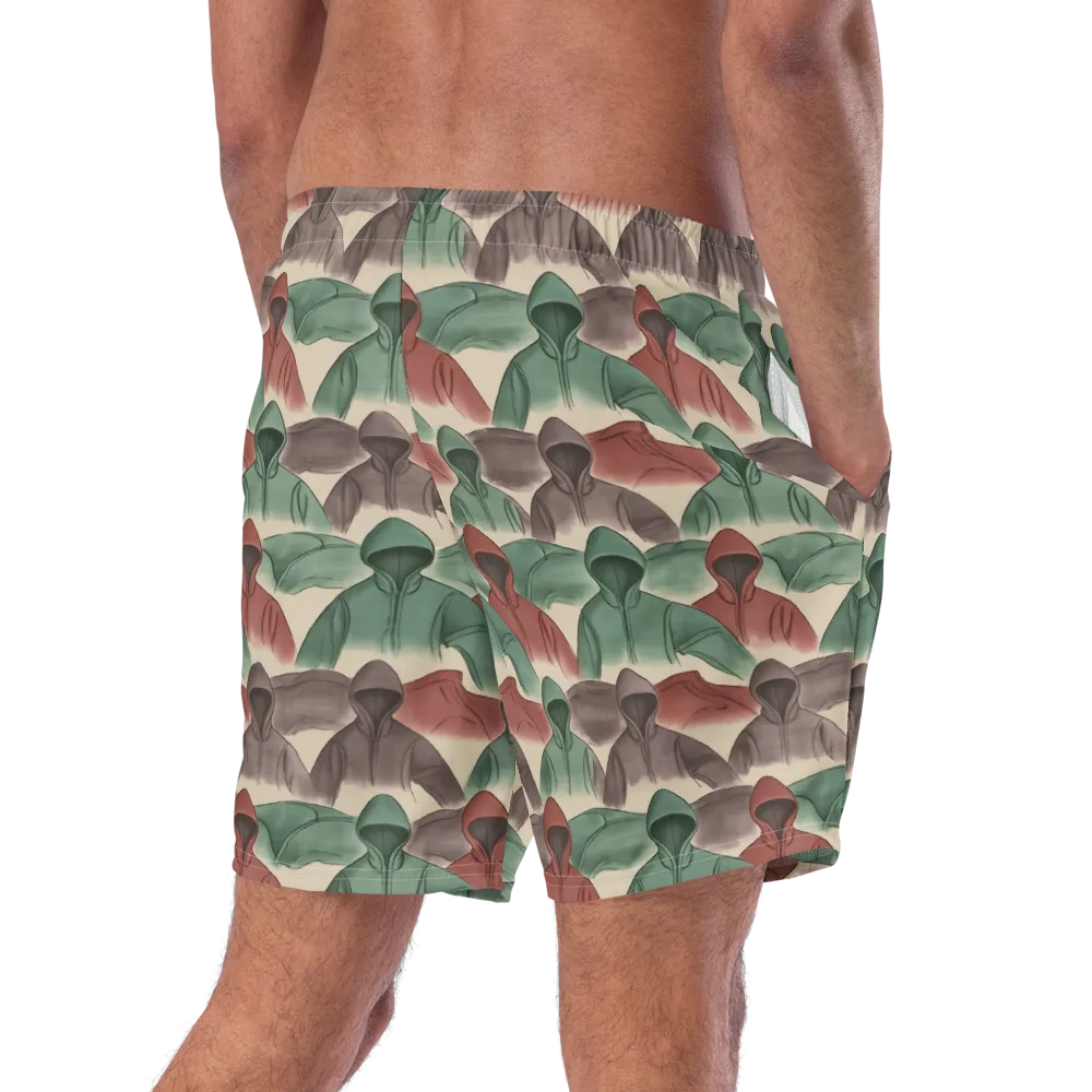 Hooded Rhythm on Swim Trunks — Right Back