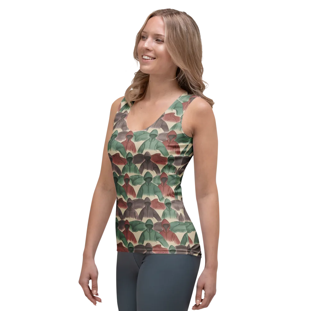 Hooded Rhythm on Women's Tank Top — Left Front