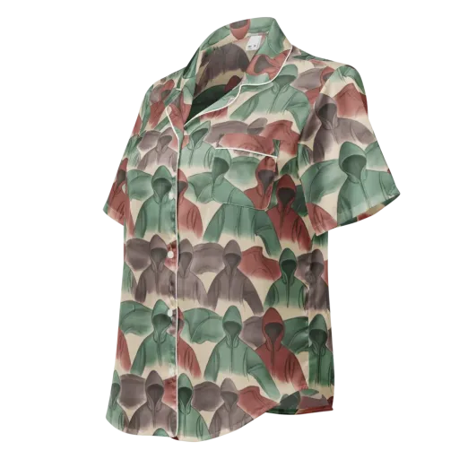 Hooded Rhythm on a Women's Short Sleeve Pajama Top