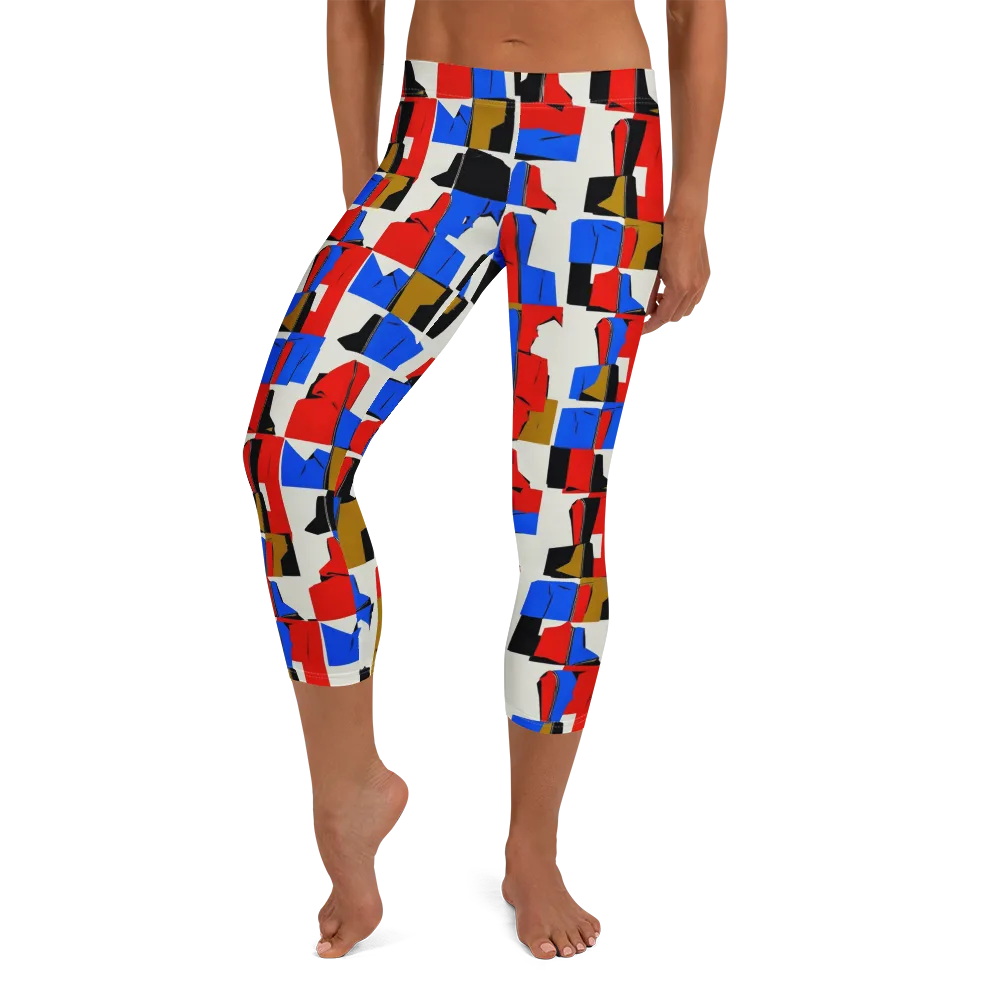 Primary Silhouettes on Capri Leggings — Front