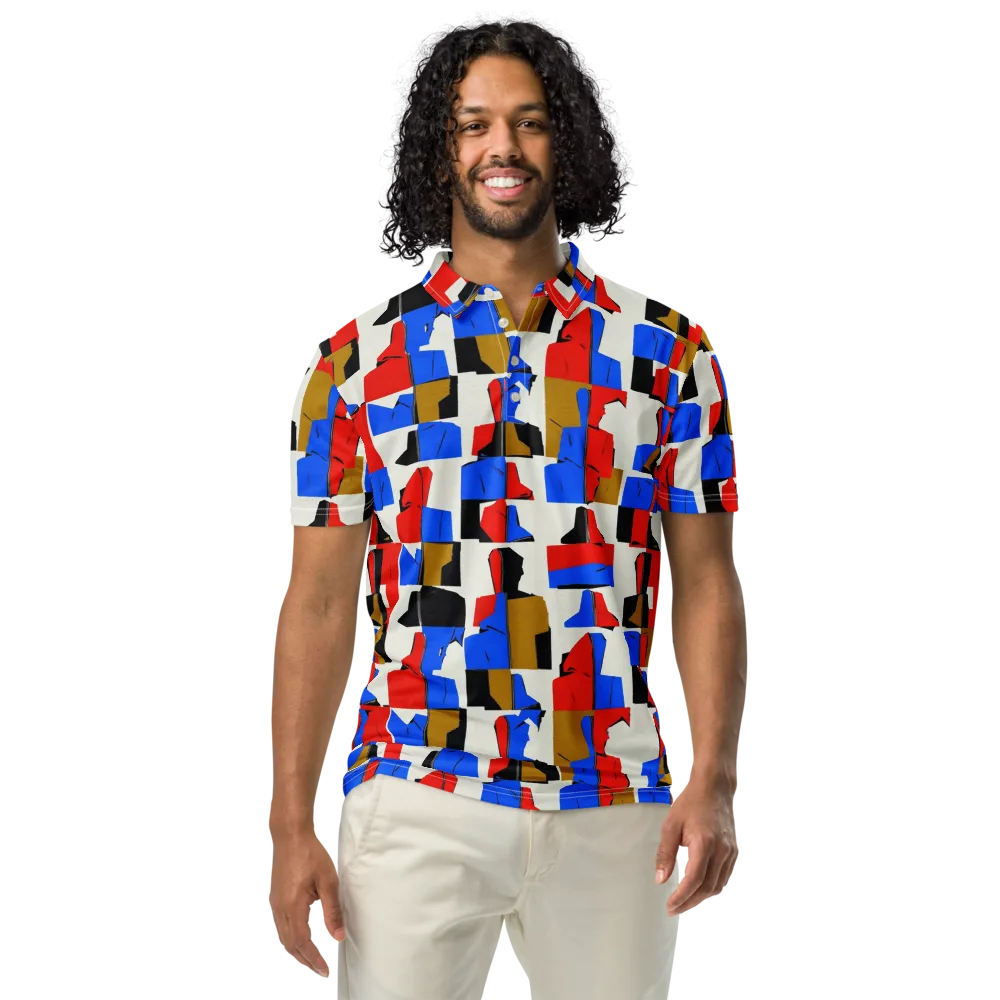 Primary Silhouettes on Men's Slim Fit Polo Shirt — Front