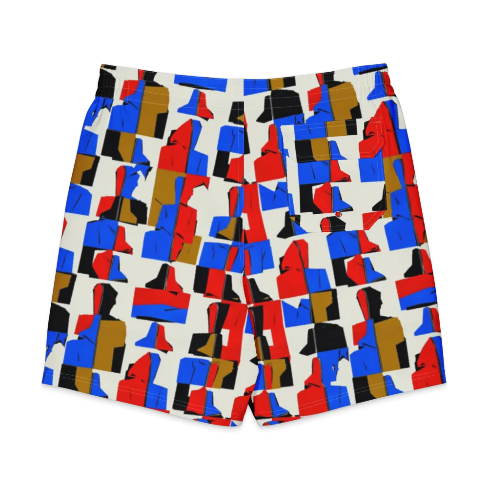 Primary Silhouettes on Men's Board Shorts — Back