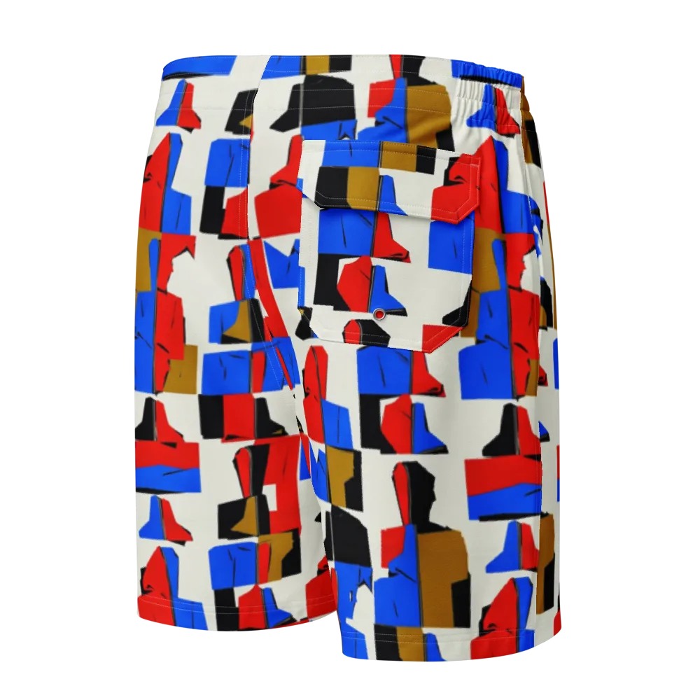 Primary Silhouettes on Men's Board Shorts — Back