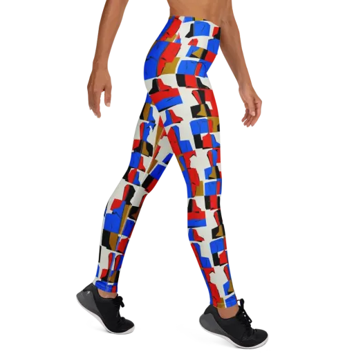 Primary Silhouettes on a Yoga Leggings