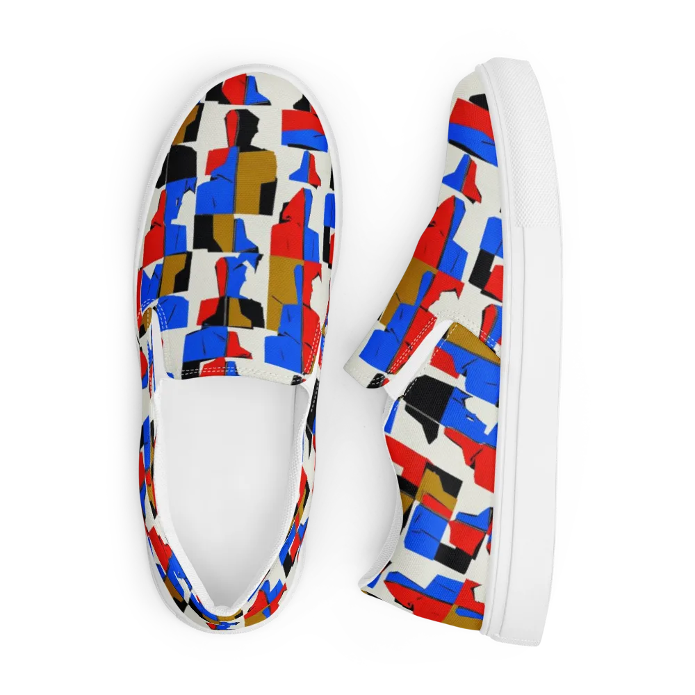 Primary Silhouettes on Men's Slip-On Canvas Shoes — Front