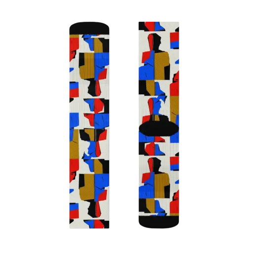 Primary Silhouettes on a Socks
