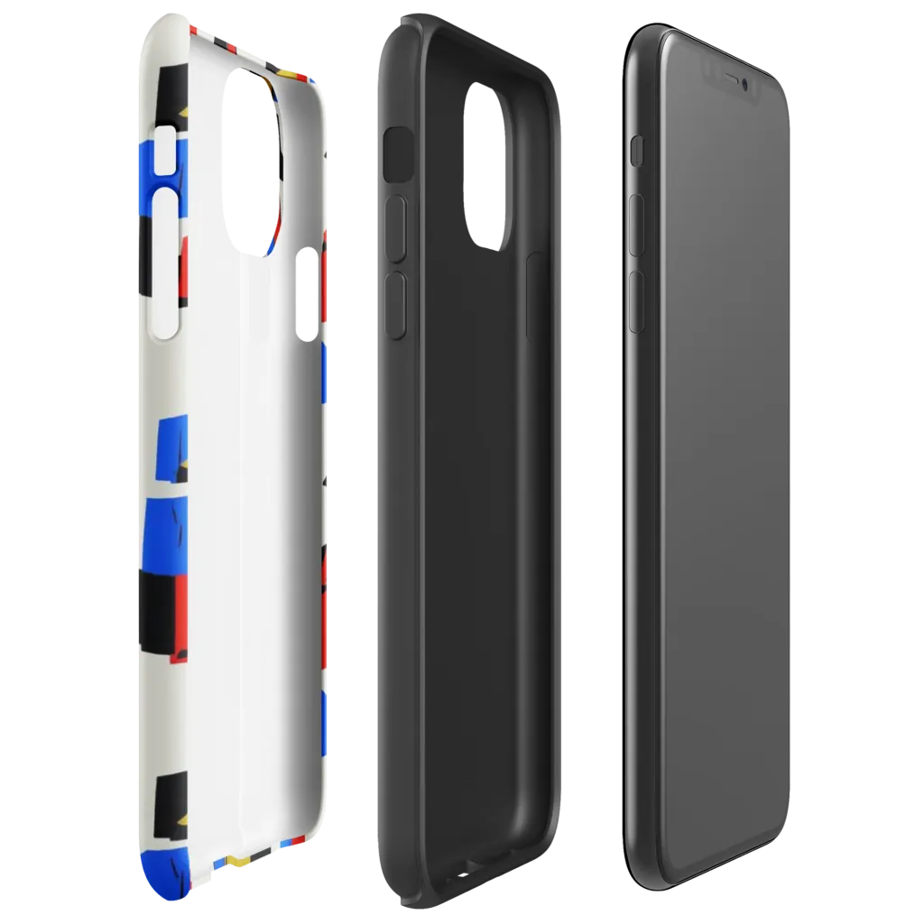 Primary Silhouettes on Tough Case for iPhone® — Right