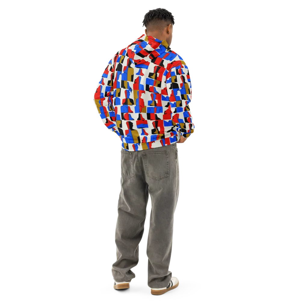 Primary Silhouettes on Cotton Hoodie — Back