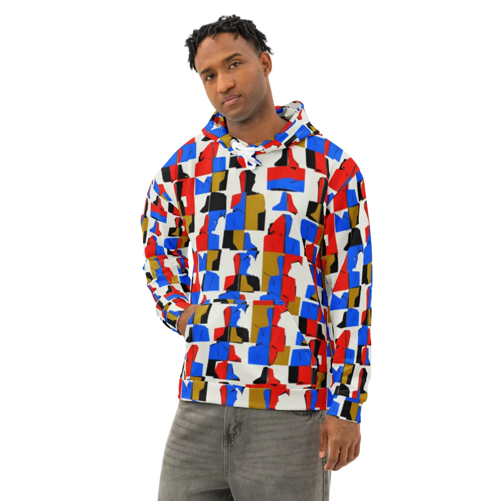Primary Silhouettes on Cotton Hoodie — Left Front