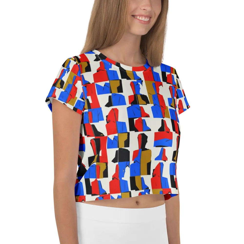 Primary Silhouettes on Crop Tee — Right