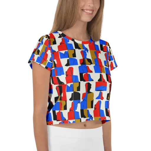 Primary Silhouettes on a Crop Tee