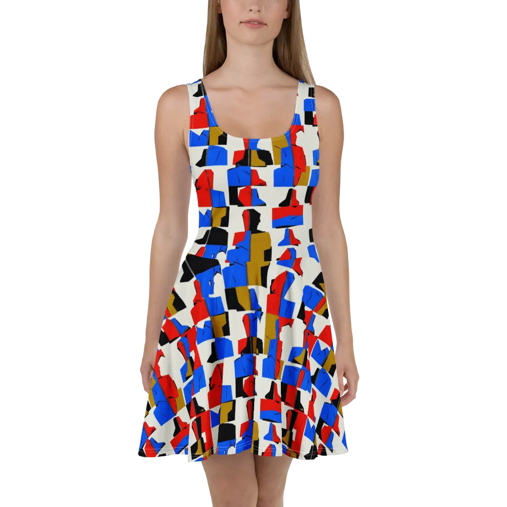 Primary Silhouettes on Skater Dress — Front