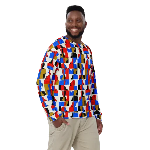 Primary Silhouettes on a Sweatshirt