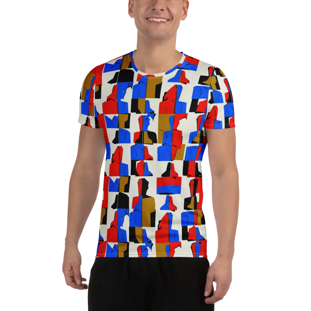Primary Silhouettes on Men's Athletic T-Shirt — Front