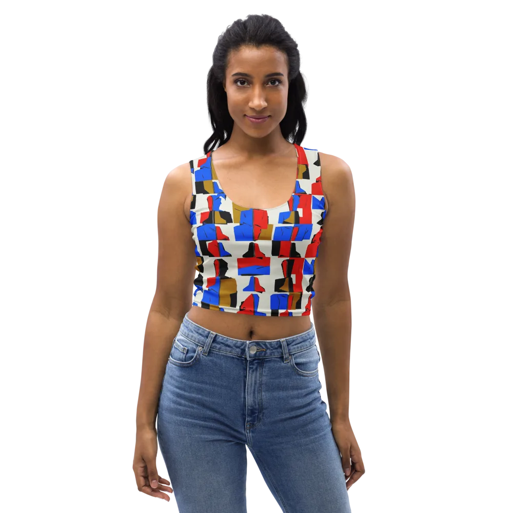 Primary Silhouettes on Crop Top — Front