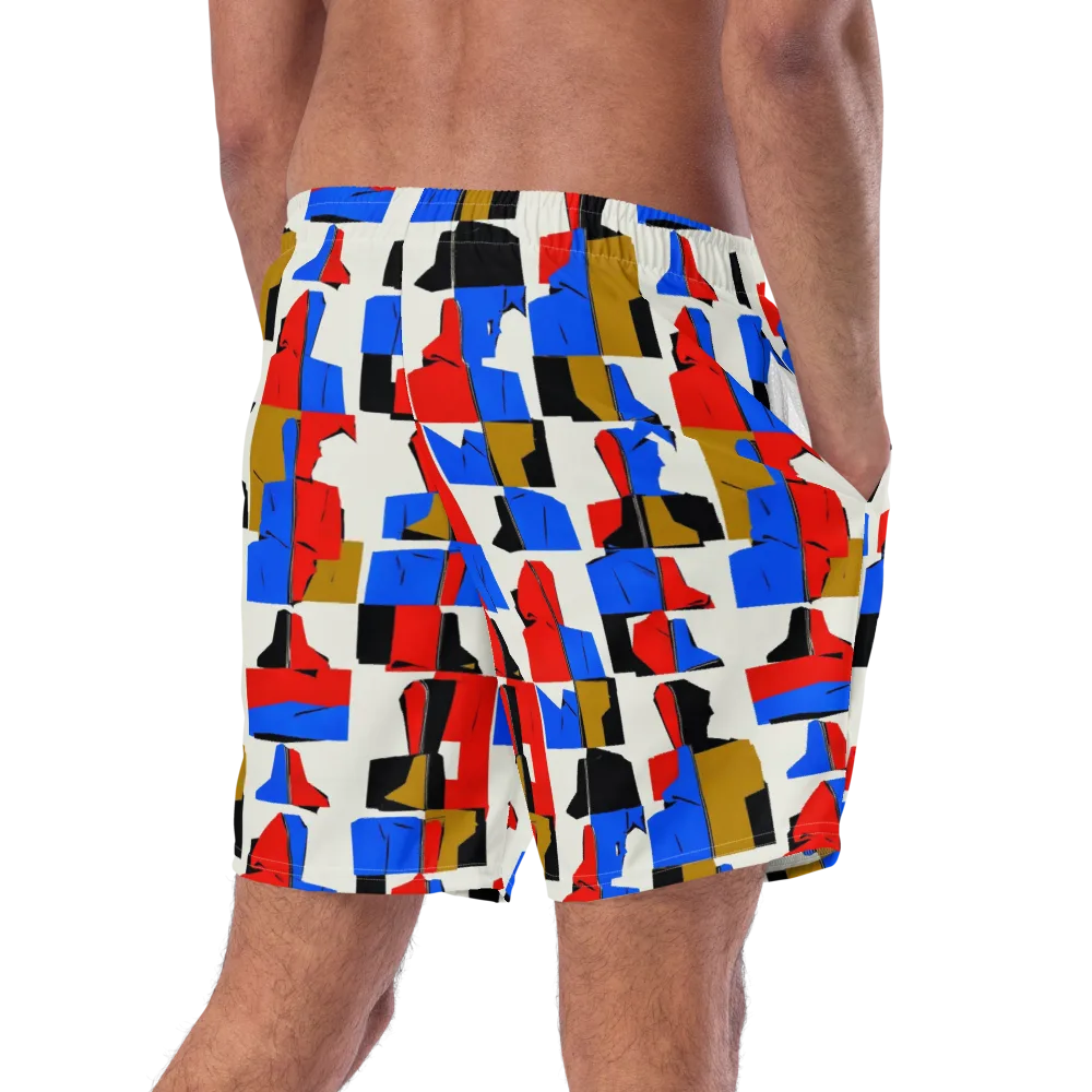 Primary Silhouettes on Swim Trunks — Right Back