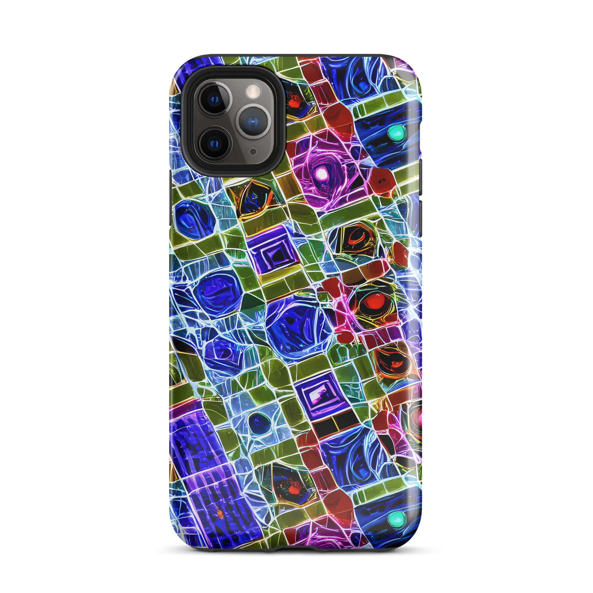 Neon Shardwork on Tough Case for iPhone® — Front
