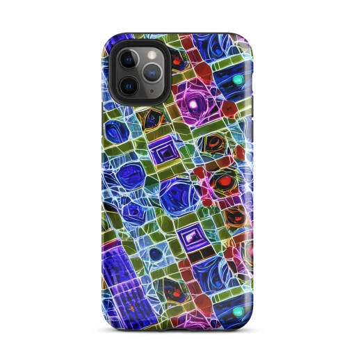 Neon Shardwork on a Tough Case for iPhone®