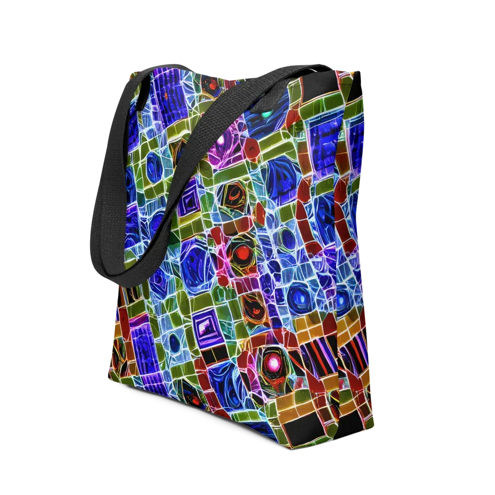 Neon Shardwork on Tote Bag — Front