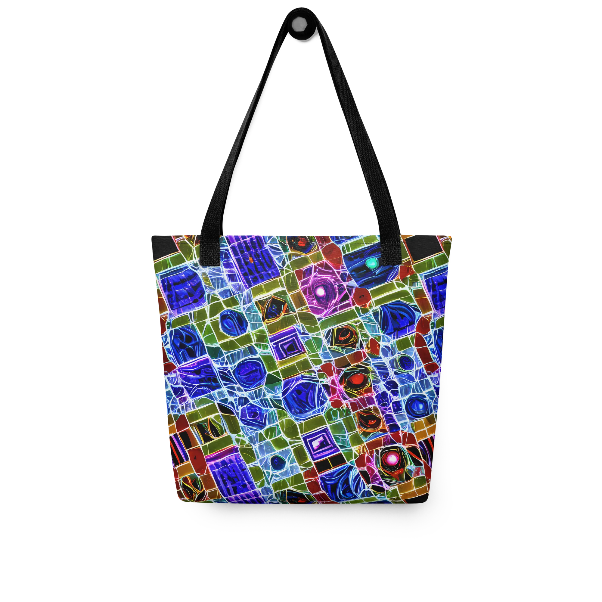 Neon Shardwork on Tote Bag — Front