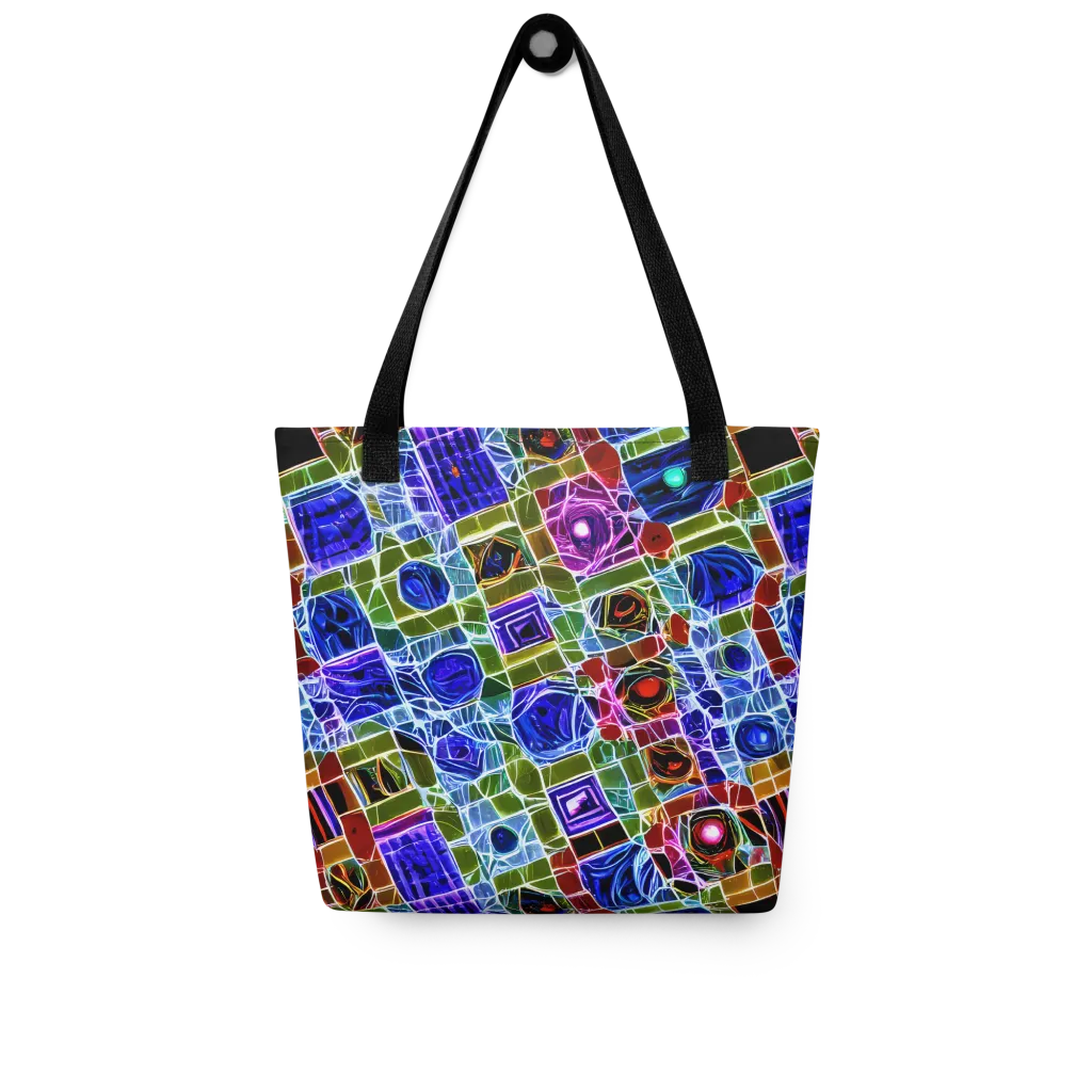Neon Shardwork on Tote Bag — Front