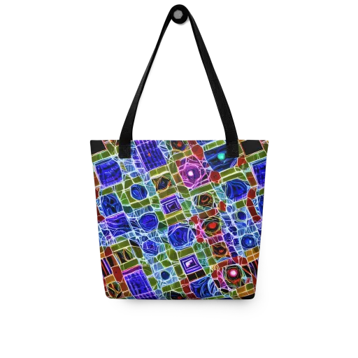 Neon Shardwork on a Tote Bag