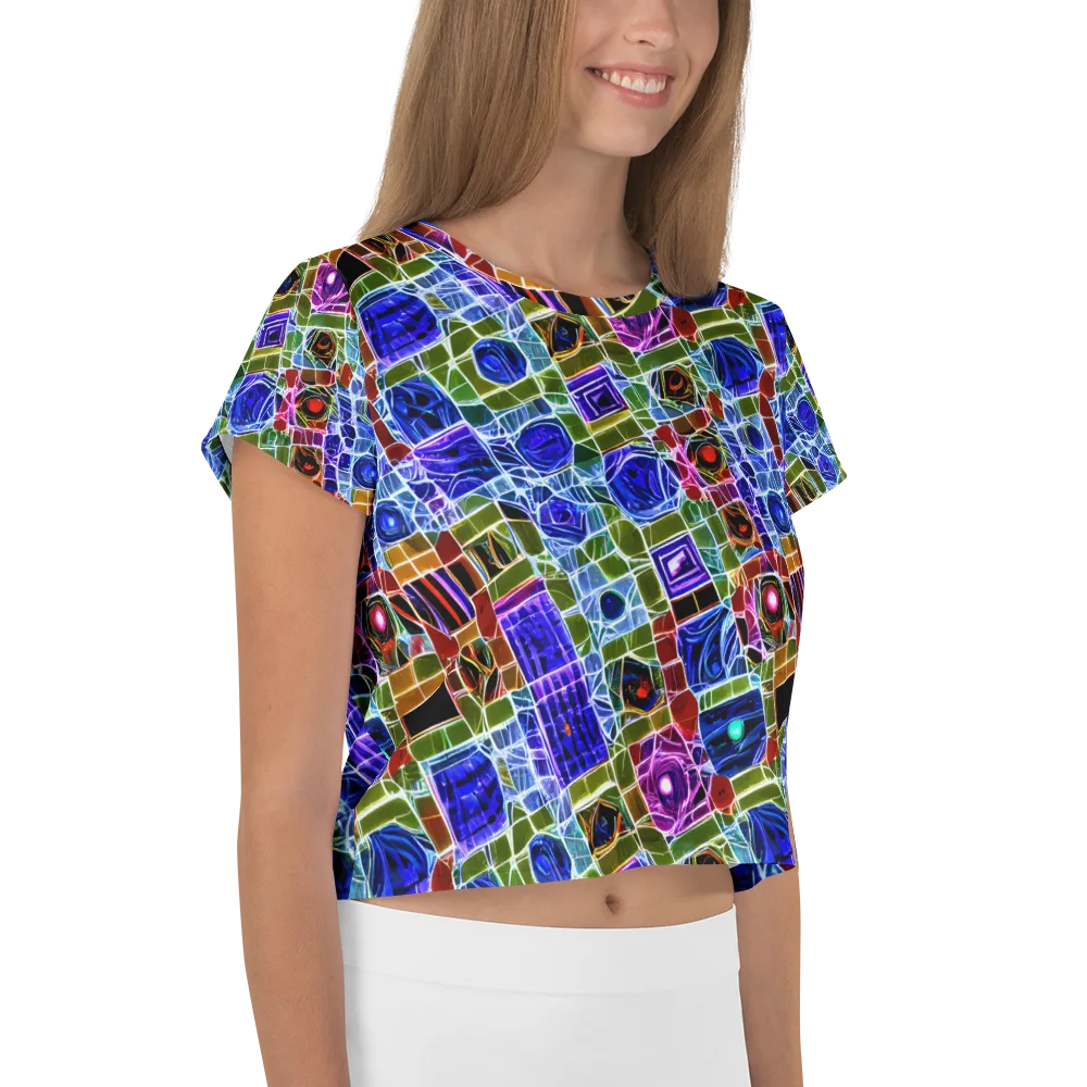 Neon Shardwork on Crop Tee — Right