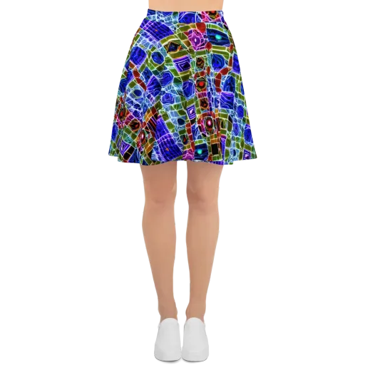 Neon Shardwork on a Skater Skirt
