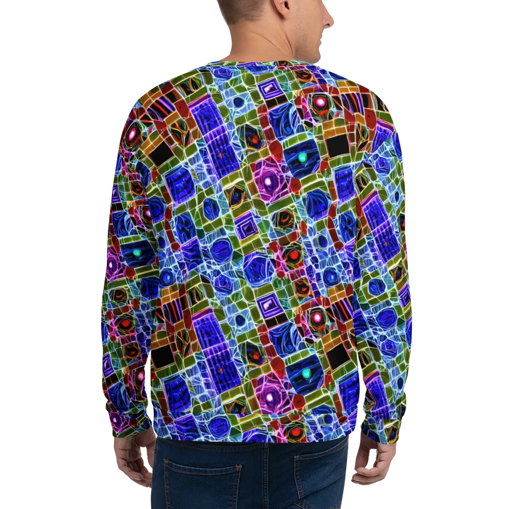 Neon Shardwork on Sweatshirt — Back