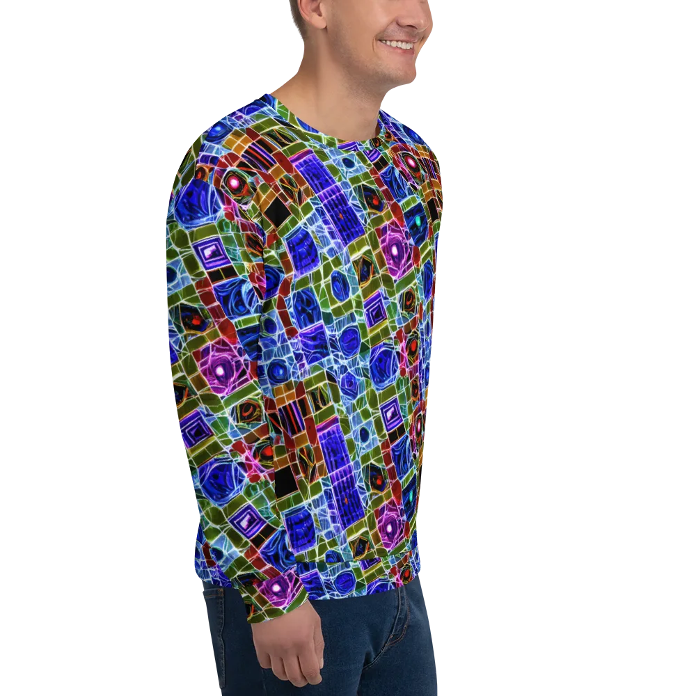 Neon Shardwork on Sweatshirt — Right Front