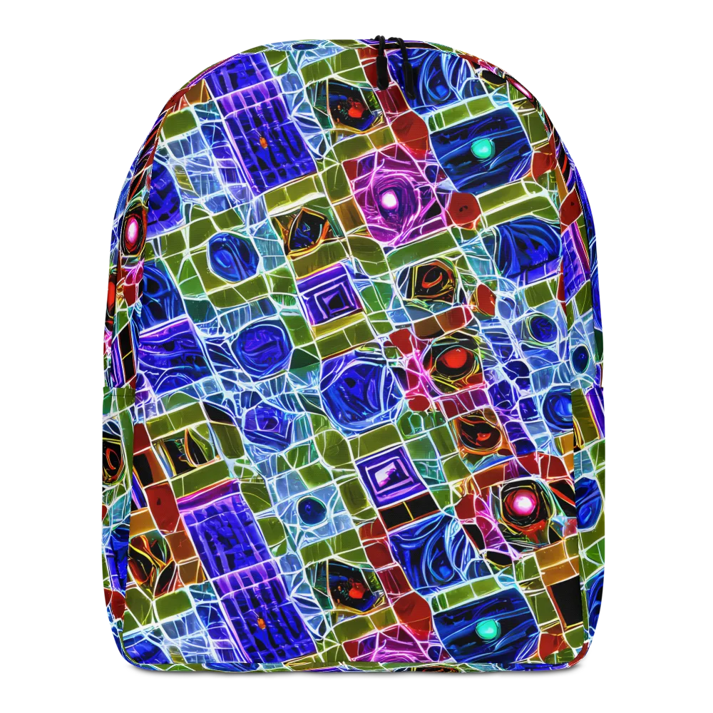 Neon Shardwork on Minimalist Backpack — Front