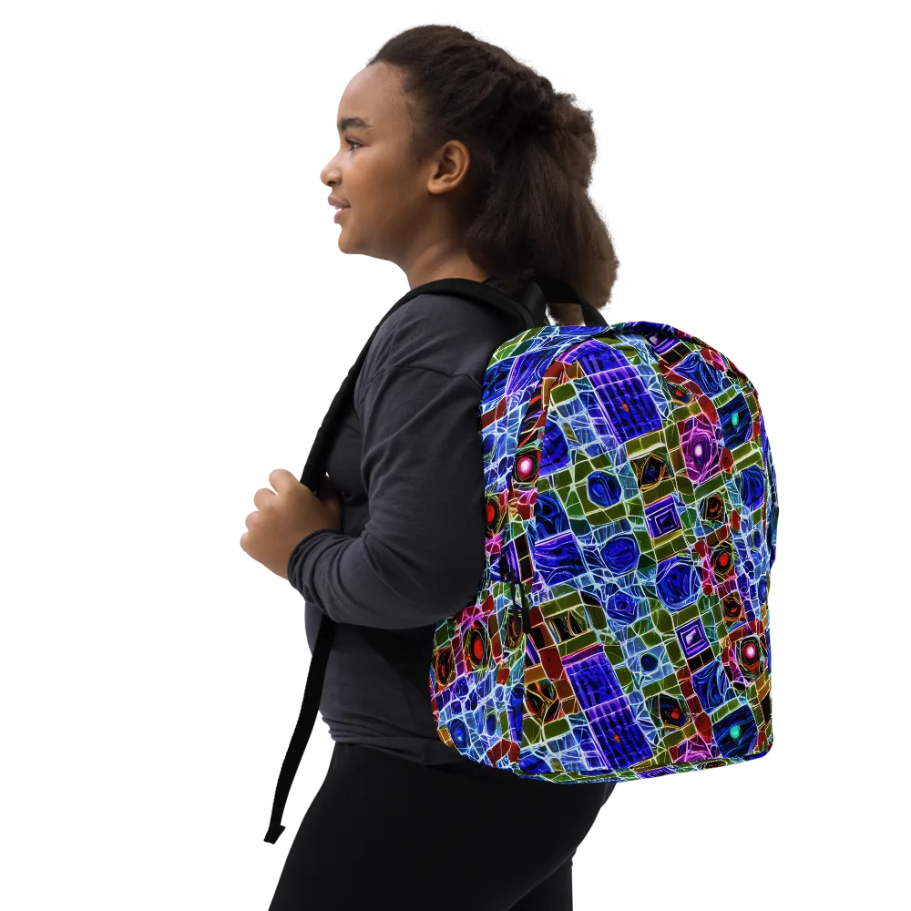 Neon Shardwork on Minimalist Backpack — Right Front