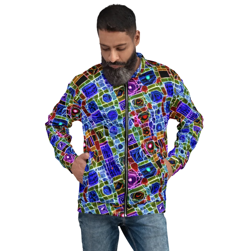 Neon Shardwork on Bomber Jacket — Front