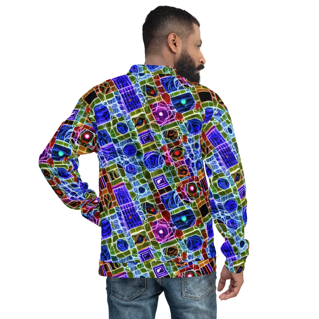 Neon Shardwork on Bomber Jacket — Back