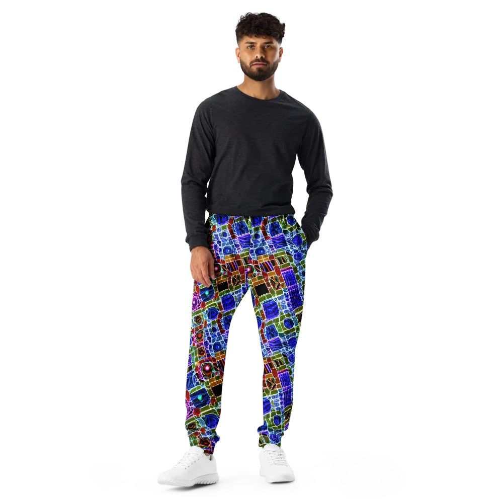 Neon Shardwork on Men's Joggers — Front