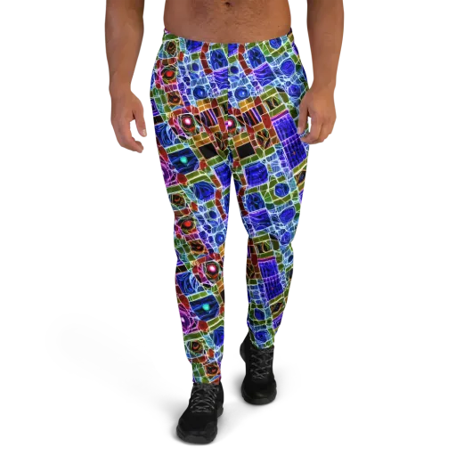 Neon Shardwork on a Men's Joggers