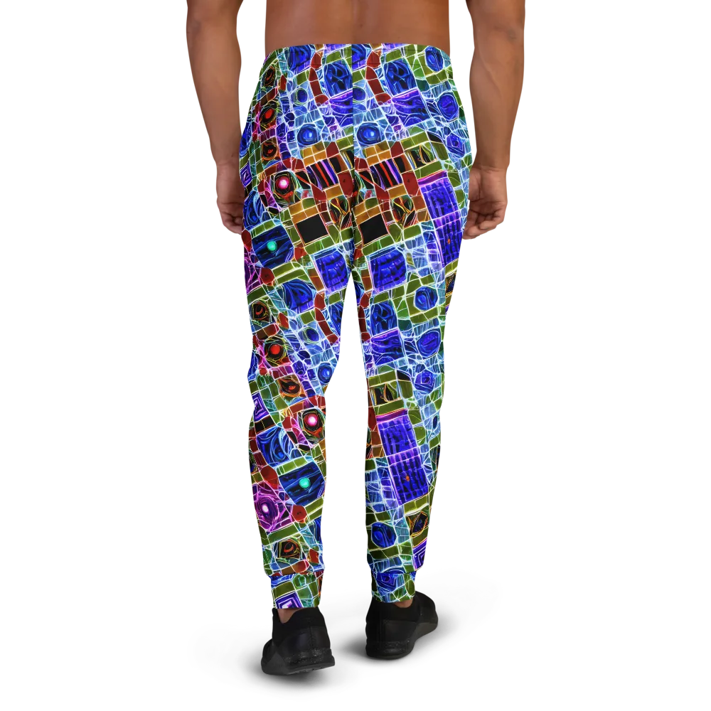 Neon Shardwork on Men's Joggers — Back