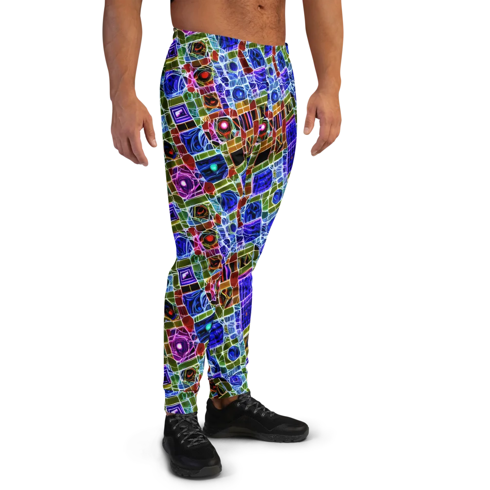 Neon Shardwork on Men's Joggers — Right