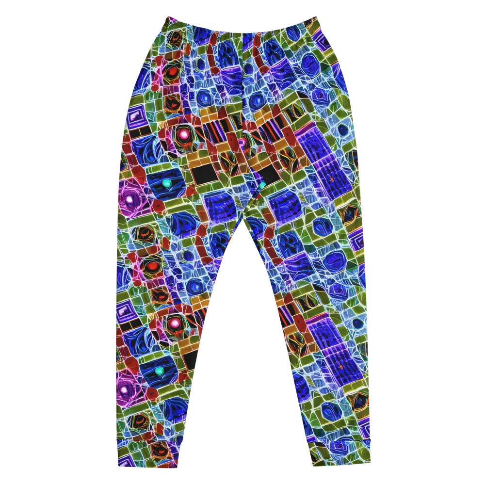 Neon Shardwork on Men's Joggers — Front