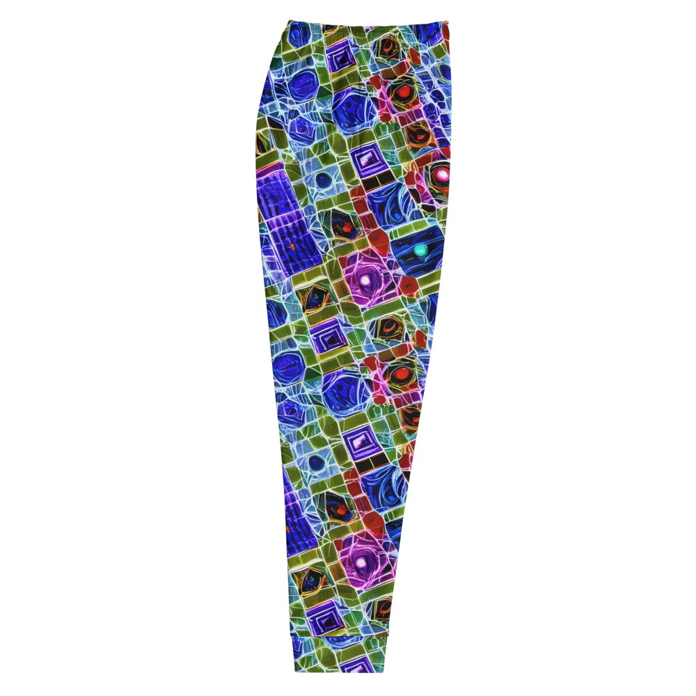 Neon Shardwork on Men's Joggers — Right