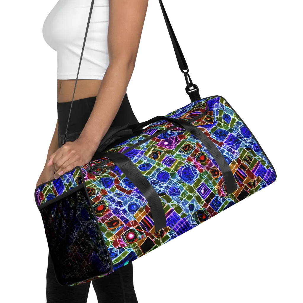 Neon Shardwork on Duffle Bag — Front